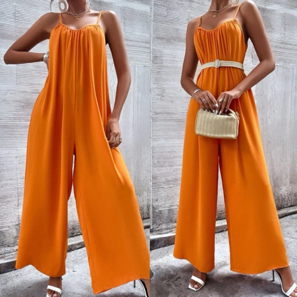 Boho wide leg cami jumpsuit - Picture 6 of 15